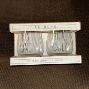 Rae Dunn glass set